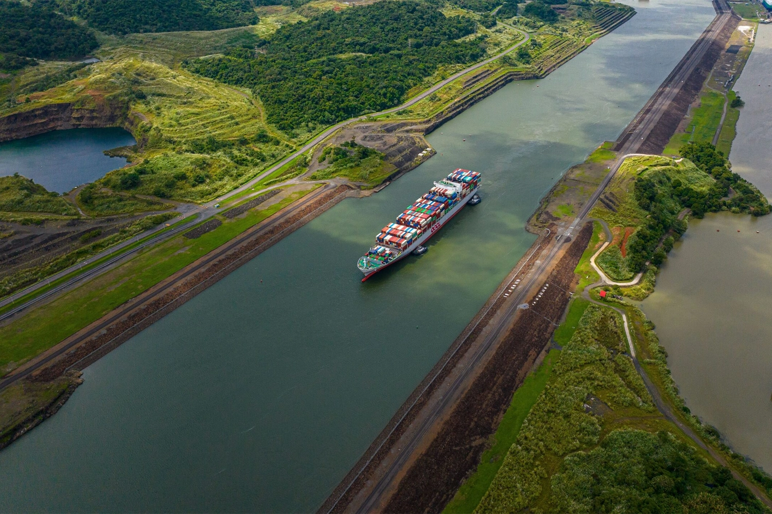 TRANSIT PANAMA CANAL, AT SEA