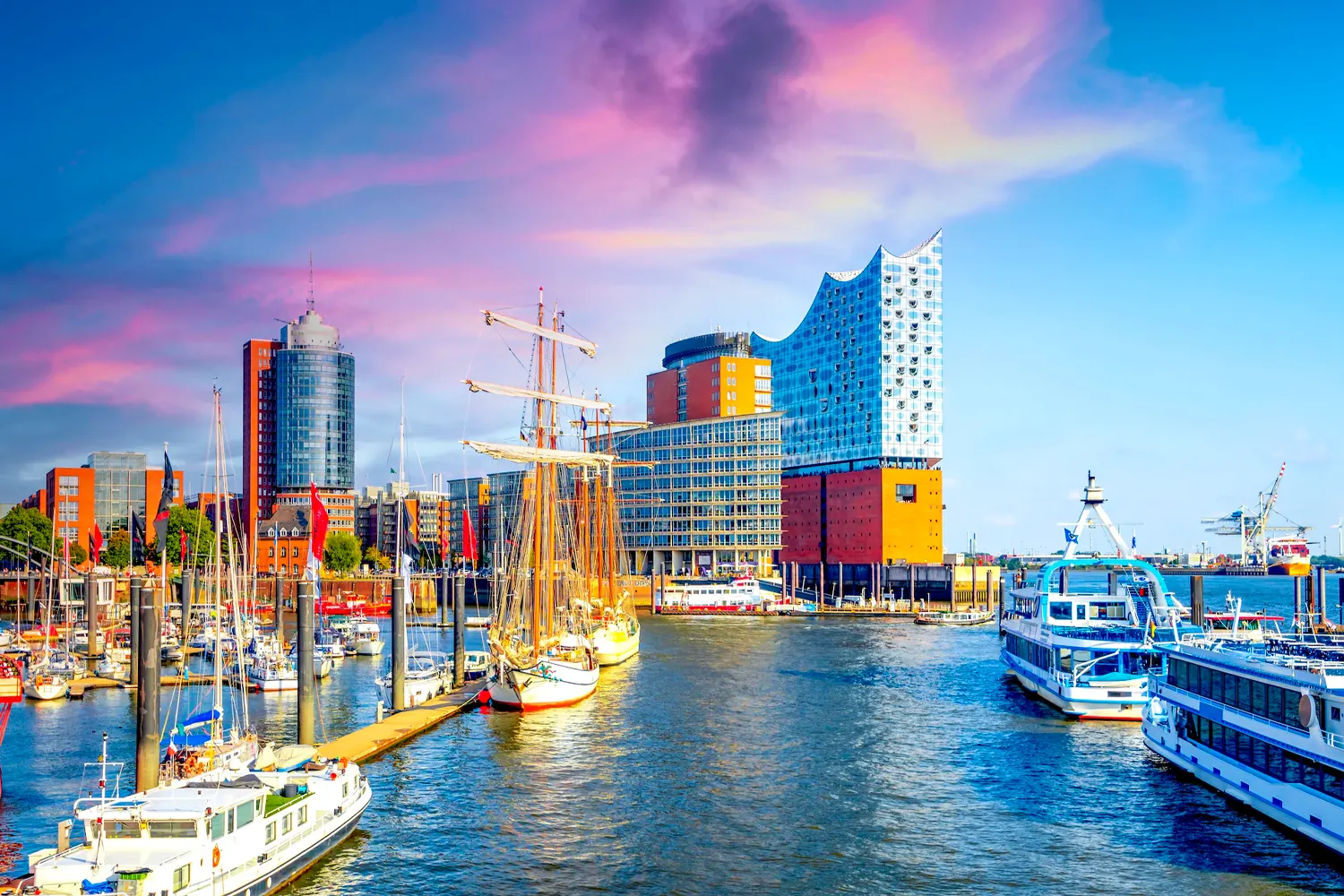 Hamburg cruising for port events, Germany